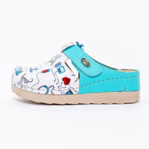 Medische klomp - Unisex Print Doctor Mint Blauw