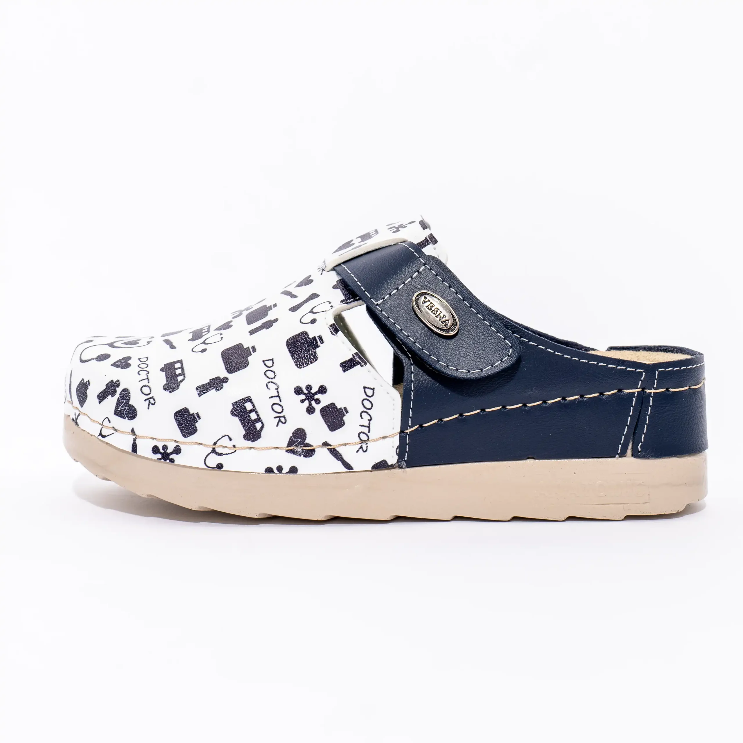 Medische klomp - Unisex Print Doctor Blauw